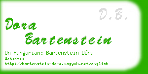 dora bartenstein business card
